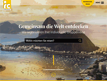 Tablet Screenshot of ic-gruppenreisen.de